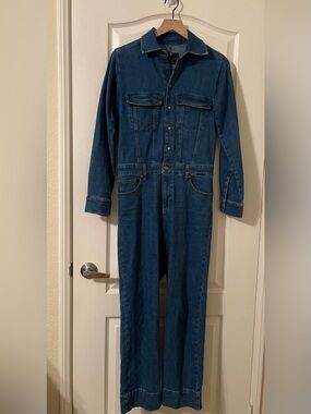 SevenJeans 7 Blue Denim Jumpsuit Jeans - Classic Causal Style